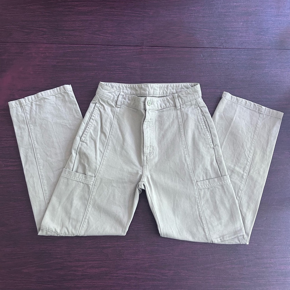 Zara Men's Light Tan Cargo Pants